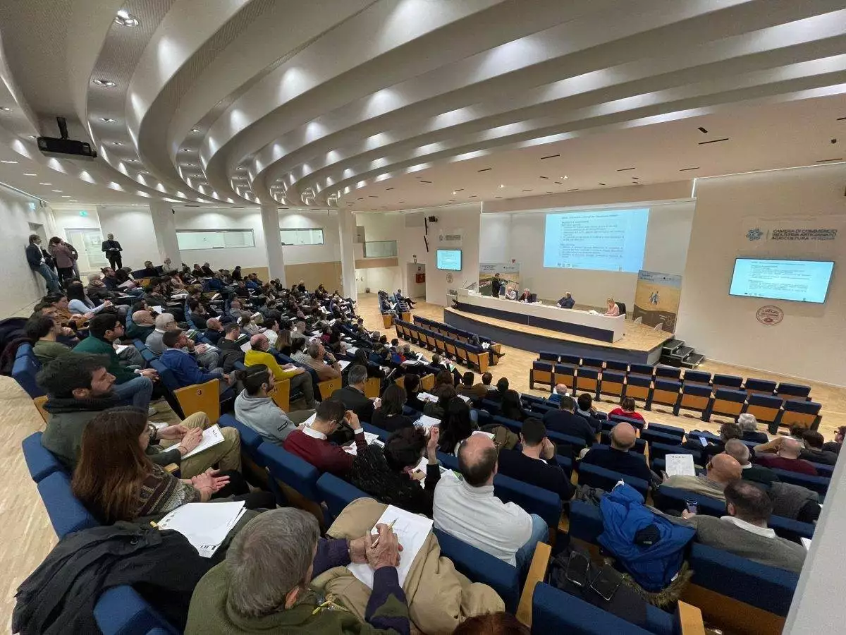 L'auditorium "Domus Mercatorum" ieri sera in occasione dell'evento promosso dalla Regione Veneto.