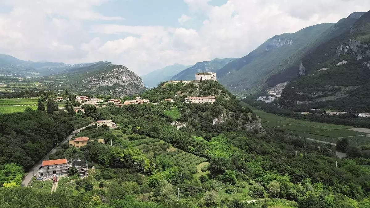 Un veduta del Forte Wohlgemuth a Rivoli Veronese.