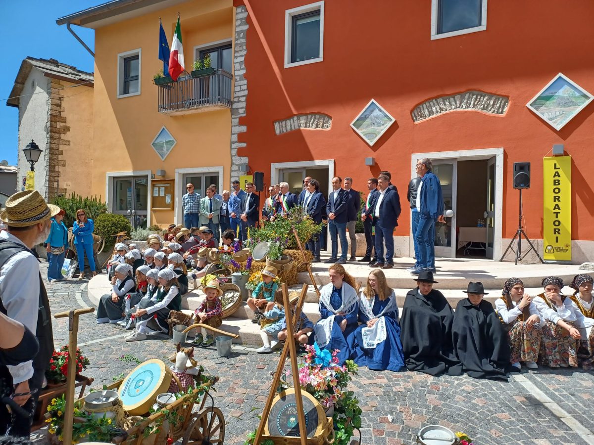 Le autorità intervenute alla Festa del Formaggio Monte Veronese Dop (foto Emanuele Munarin).